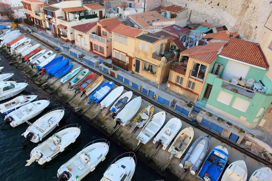 port ville Marseille vallon Auffe pêche