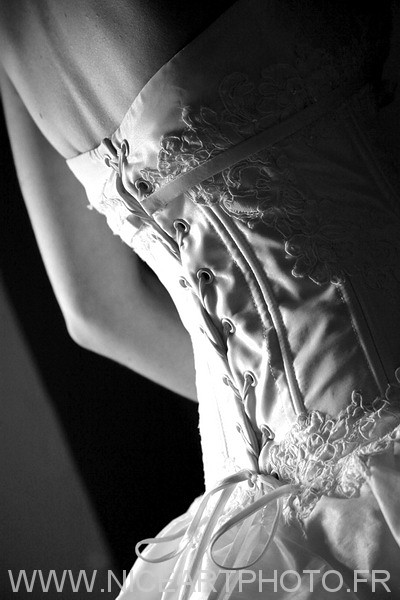 photo robe mariage noir et blanc