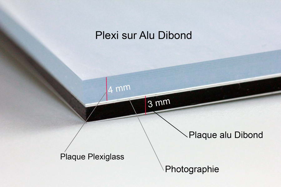 Photographie d'art sur Plexi et Alu Dibond